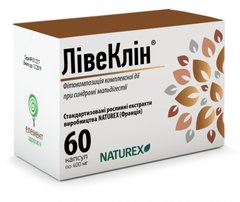 Ливеклин, 400 мг, Naturex, 60 капсул - фото