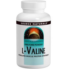 L- валін, L-Valine, Source Naturals, 100 грам - фото