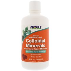 Коллоидные минералы с малиной, Colloidal Minerals, Now Foods, 946 мл - фото