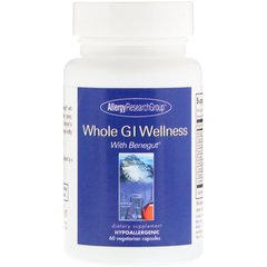 Поддержка работы ЖКТ, Whole GI Wellness, Allergy Research Group, 60 вегетарианских капсул - фото