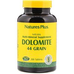 Доломіт, Dolomite, Nature's Plus, 2850 мг, 300 таблеток - фото