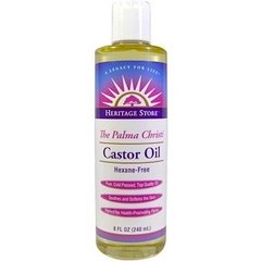 Касторовое масло, клещевина, Castor Oil, Heritage Products, 240 мл - фото