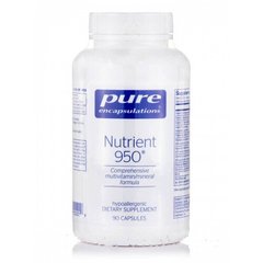 Мультивітаміни / мінерали, Nutrient 950, Pure Encapsulations, 90 капсул - фото