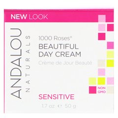 Дневной крем для чувствительной кожи, Day Cream, Andalou Naturals, (50 мл) - фото