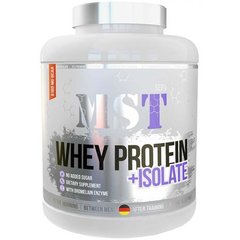 Протеин изолят, Whey Protein + Isolate Bluebery MilkShake, MST Nutrition, вкус черничный молочный коктейль, 900 г - фото