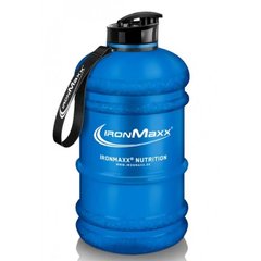 IronMaxx, Шейкер IM Water Gallon, синий-матовый, 2200 мл - фото