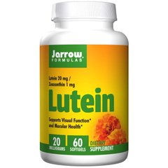 Лютеин, Lutein, Jarrow Formulas, 20 мг, 60 капсул - фото