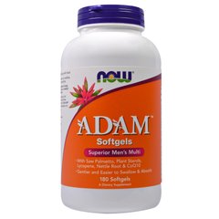 Витаминный комплекс Адам, ADAM Men's Multi, Now Foods, 180 капсул - фото