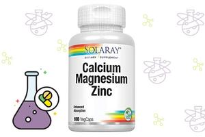 Кальций, магний, цинк Solaray Calcium Magnesium Zinc