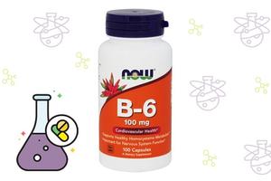 Витамин B6 NOW Foods Vitamin B6
