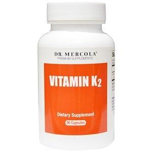 Витамин К2, Vitamin K2, Dr. Mercola, 90 капсул - фото