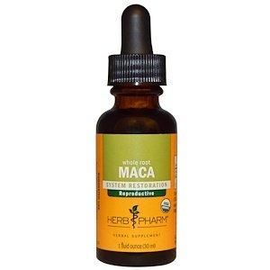 Мака екстракт кореня, Maca, Herb Pharm, органік, 30 мл - фото