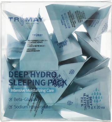 Нічна маска для інтенсивного зволоження, Deep Hydro Sleeping Pack, Trimay, 20 шт x 3 г - фото