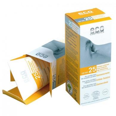 Солнцезащитный крем SPF 25 с экстрактом граната и облепихи, ECO Cosmetics, 75 мл - фото