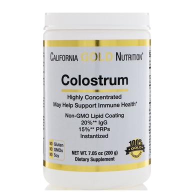 Молозиво порошок, Колострум, California Gold Nutrition, 200 гр - фото