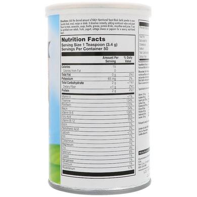 Харчові дріжджі зі смаком чорного часнику, Nutritional Yeast, Kal, 170 г - фото