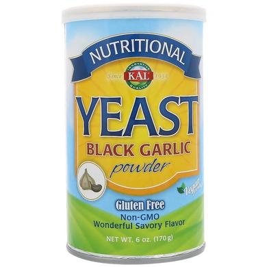 Харчові дріжджі зі смаком чорного часнику, Nutritional Yeast, Kal, 170 г - фото