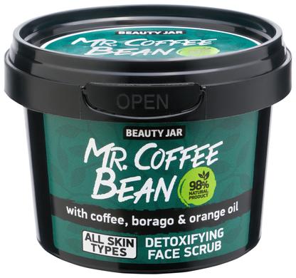 Детокс скраб для обличчя "Mr. Coffee Bean", Detoxifying Face Scrub, Beauty Jar, 50 г - фото