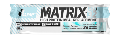 Протеиновый батончик, Matrix pro 32, кокос, Olimp, 80 г - фото