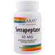 Серрапептаза, Serrapeptase, Solaray, 10 мг, 90 вегетарианских капсул, фото – 1