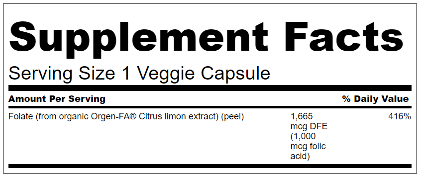 Фолієва кислота, Ultra Real Food Folic Acid, Swanson 1000 мкг, 100 вегетаріанських капсул - фото
