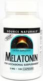 Мелатонин 3 мг, Source Naturals, 120 гелевых капсул, фото