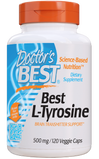 L- тирозин, Best L-Tyrosine, Doctor's Best, 500 мг, 120 капсул, фото