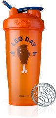 Шейкер Classic Loop, Leg Day Orange, Blender Bottle, оранжевый, 820 мл - фото
