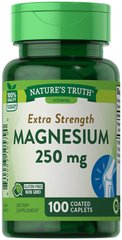 Магний, Magnesium, 250 мг, Nature's Truth, 100 таблеток - фото
