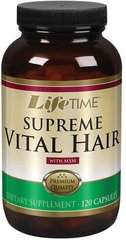 Витамины для волос и МСМ, Supreme Vital Hair with MSM, LifeTime Vitamins, 120 капсул - фото