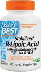 R-липоевая кислота, R-Lipoic Acid, Doctor's Best, 100 мг, 180 капсул - фото