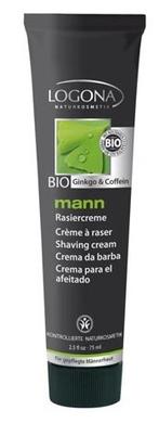Біо-Крем для гоління Кофеїн і Гінкго, Logona, 75 мл - фото