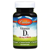 Вітамін Д, Vitamin D, Carlson Labs, 4000 МО, 120 гелевих капсул, фото