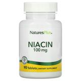 Ниацин, Niacin, Nature's Plus, 100 мг, 90 таблеток, фото