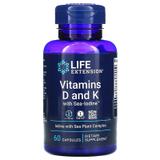 Вітамін Д і з йодом, Vitamins D and K with Sea-Iodine, Life Extension, 60 капсул, фото