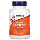 Лецитин, Lecithin, Now Foods, 1200 мг, 100 капсул, фото