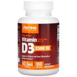Витамин Д3, Vitamin D3, Jarrow Formulas, 2500 МЕ,100 капсул, фото