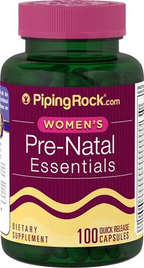 Вітаміни для вагітних, Prenatal Essentials, Piping Rock, 100 капсул - фото