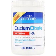Кальцій Д3, Calcium + D3, 21st Century, 400 таблеток - фото
