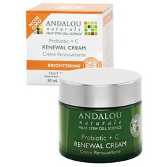 Обновляющий крем для лица, Renewal Cream, Andalou Naturals, осветляющий, (50 мл) - фото