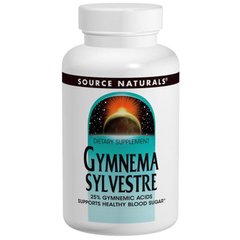 Джимнема Сильвестра, Gymnema Sylvestre, Source Naturals, 450 мг, 120 таблеток - фото