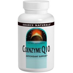 Коэнзим Q10, Coenzyme Q10, Source Naturals, 200 мг, 60 гелевых капсул - фото
