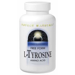Тирозин, L-Tyrosine, Source Naturals, свободная форма, 100 грамм - фото