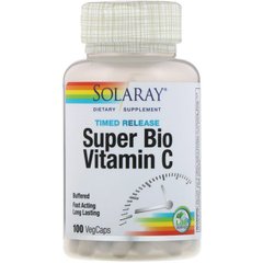 Буферизированный витамин С, Bio C Buffered, Solaray, 100 капсул - фото