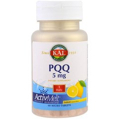 Пирролохинолинхинон, PQQ, Kal, 5 мг, 60 микро таблеток - фото