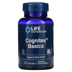 Комплекс для поліпшення пам'яті, Cognitex Basics, Life Extension, 30 гелевих капсул - фото