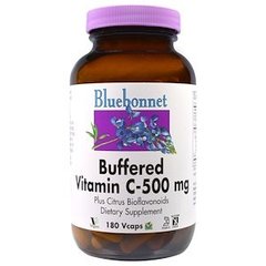 Вітамін С буферізірованний, Buffered Vitamin C, Bluebonnet Nutritions, 500 мг, 180 капсул - фото