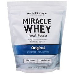 Сироватковий протеїн, Miracle Whey Protein, Dr. Mercola, порошок, 454 г - фото