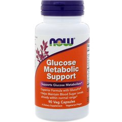Метаболізм глюкози, Glucose Metabolic, Now Foods, 90 капсул - фото