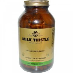 Расторопша, Milk Thistle, Solgar, 250 капсул - фото
